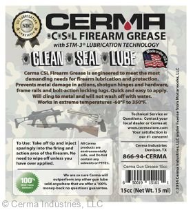 CSL Firearm Grease Label