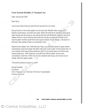 Testimonial - E & C Transport